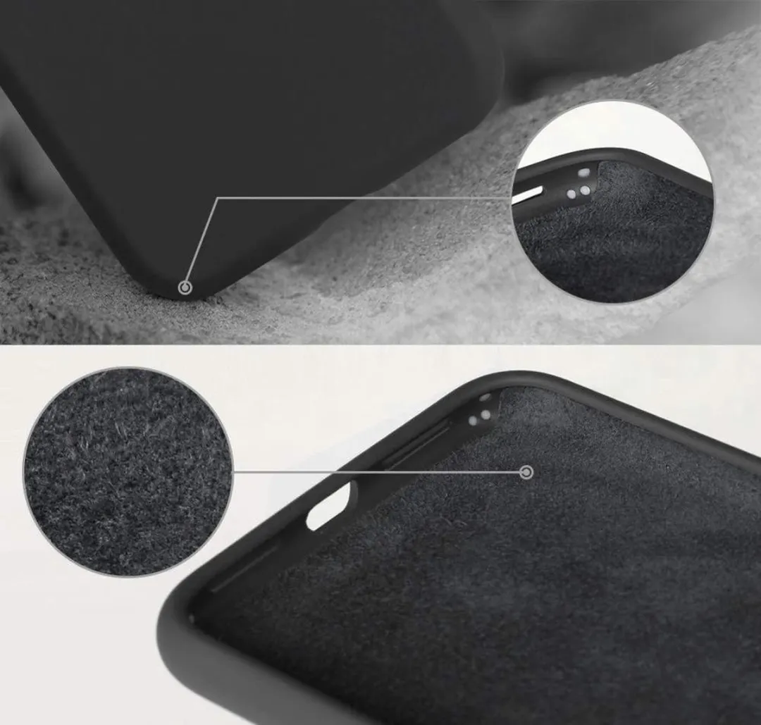 BMAX Siliconen Hoesje iPhone Xs 9867524332 - Zwart