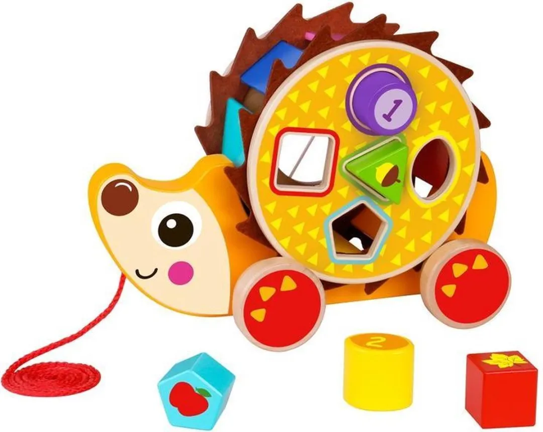 Tooky Toy Trekfiguur Egel Hout
