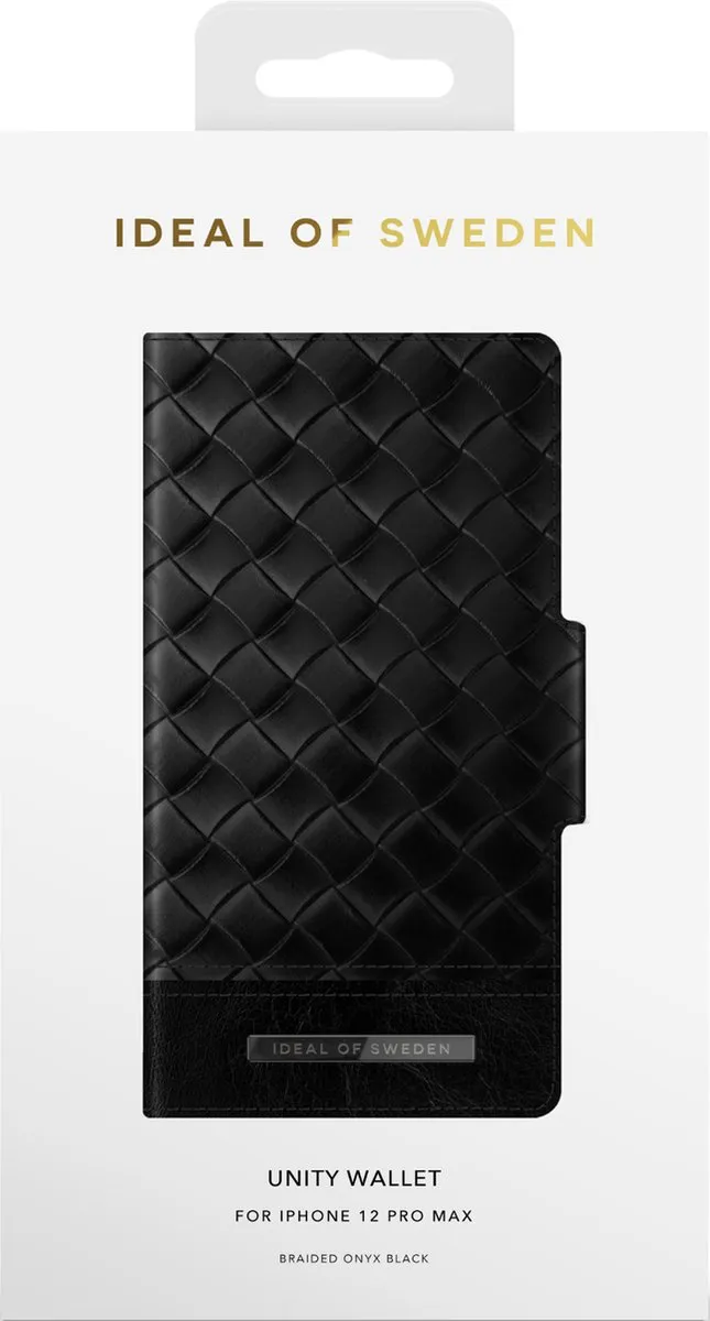 iDeal of Sweden Unity Wallet iPhone 12/12 Pro Onyx Black - 3 Stuks