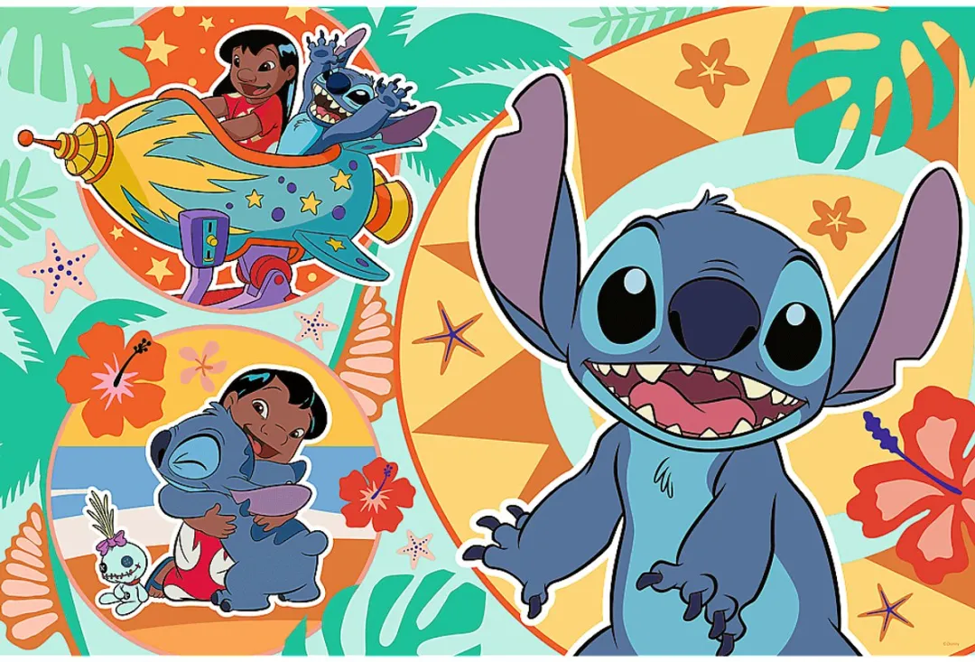 Trefl Legpuzzel Lilo & Stitch 24 Stuks - Wielkleurig