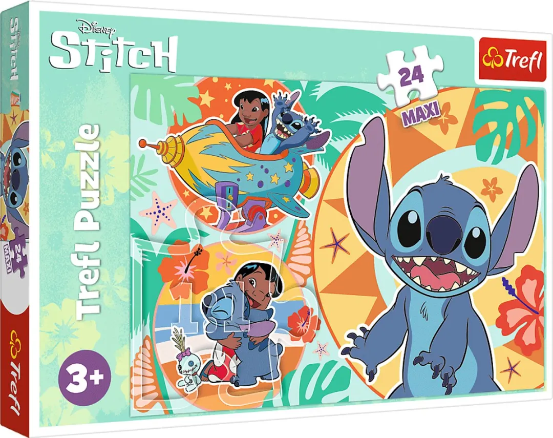 Trefl Legpuzzel Lilo & Stitch 24 Stuks - Wielkleurig