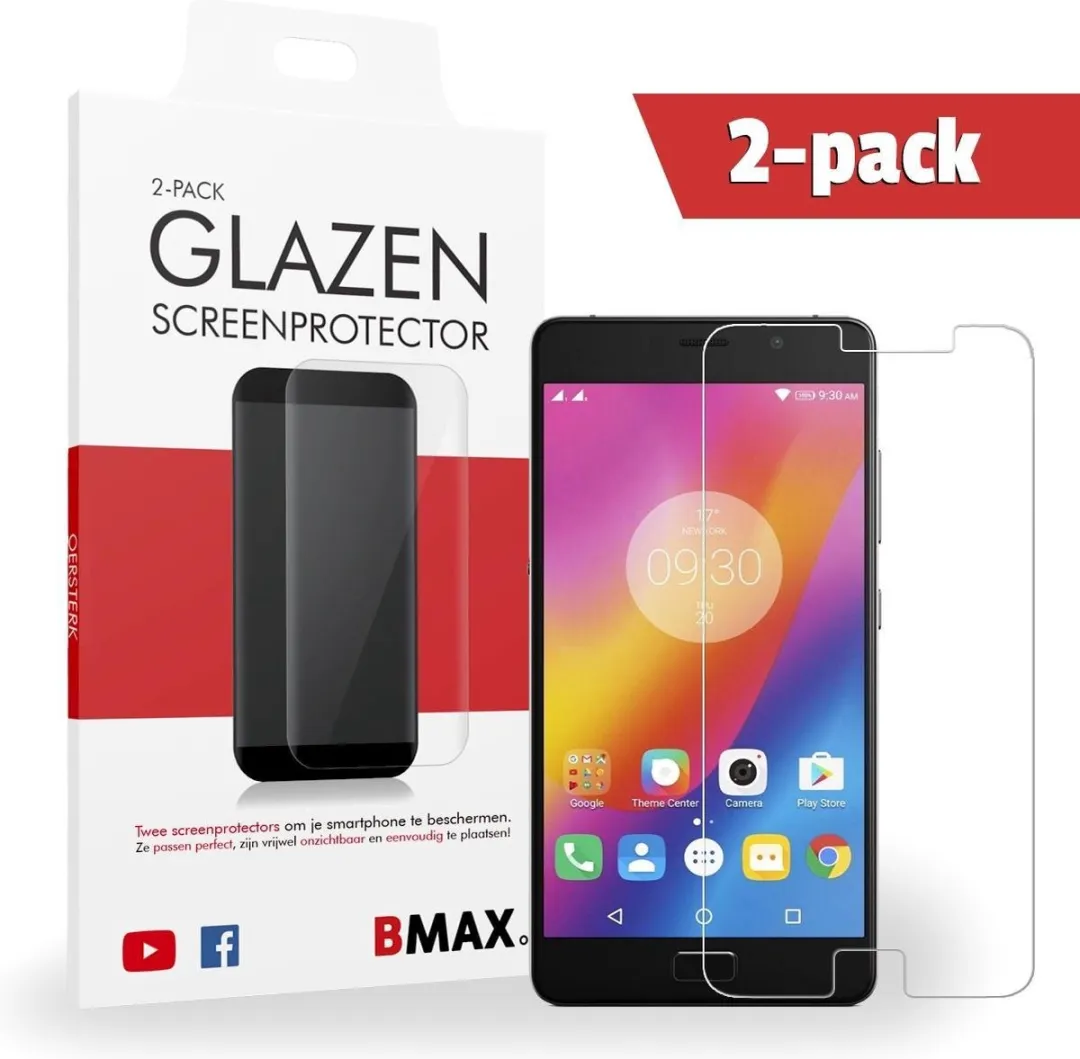 BMAX Glazen Screenprotector Lenovo P2