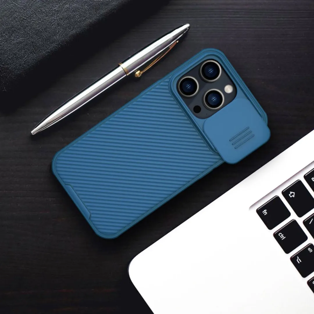 Nillkin CamShield Pro Galaxy S23+ Hoesje - Donkerblauw - afbeelding 6 van 6