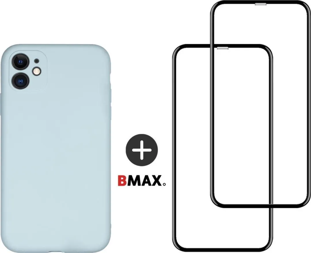 BMAX iPhone 11 Siliconen Hoesje Zeeblauw