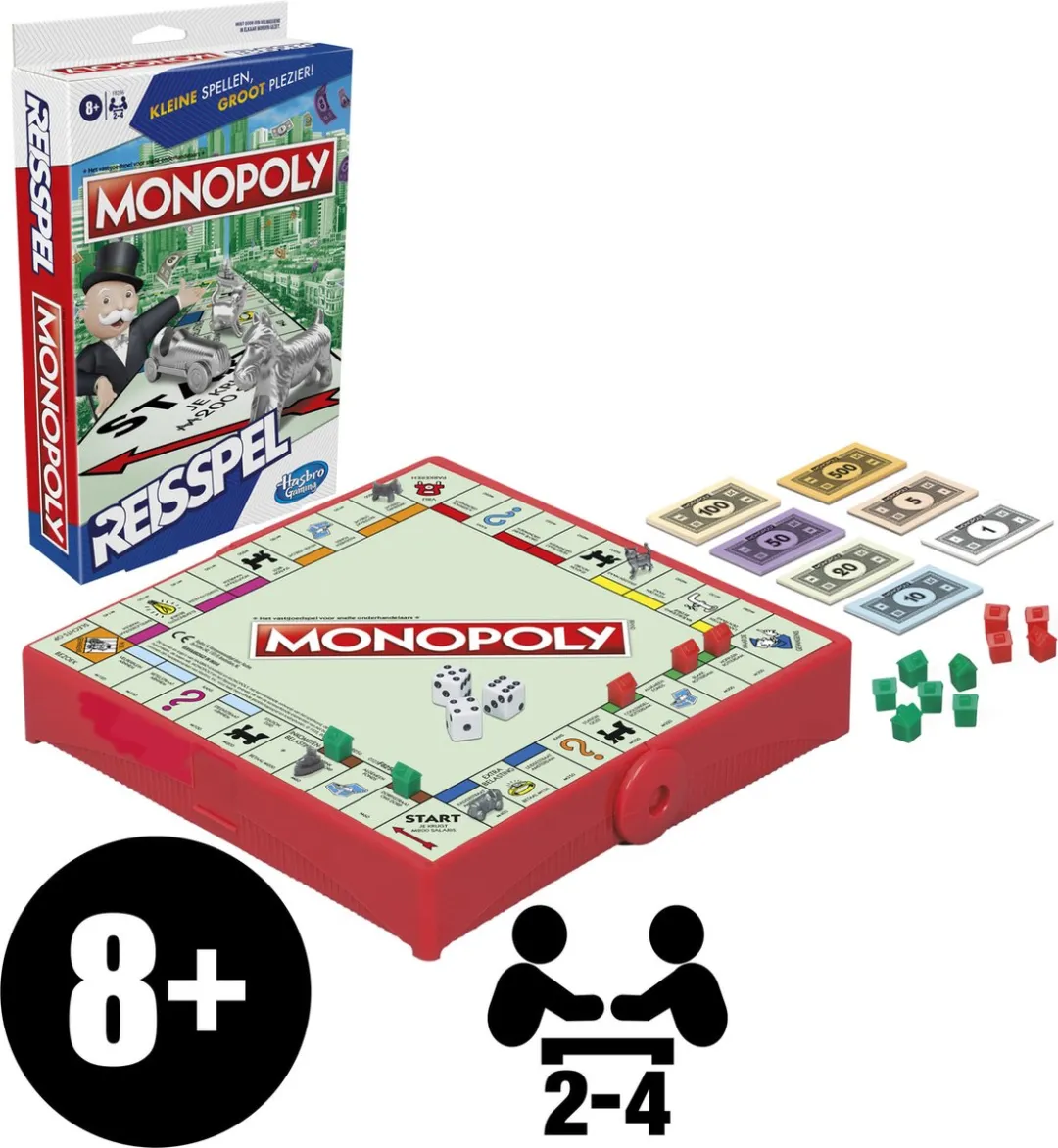 Hasbro Gaming Monopoly Reisspel F8256NS0 - 4 Spelers