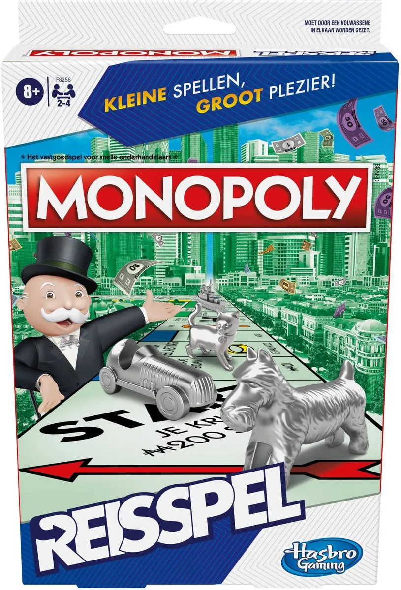 Hasbro Gaming Monopoly Reisspel F8256NS0 - 4 Spelers