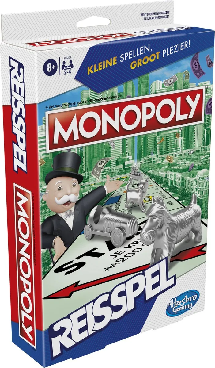 Hasbro Gaming Monopoly Reisspel F8256NS0 - 4 Spelers
