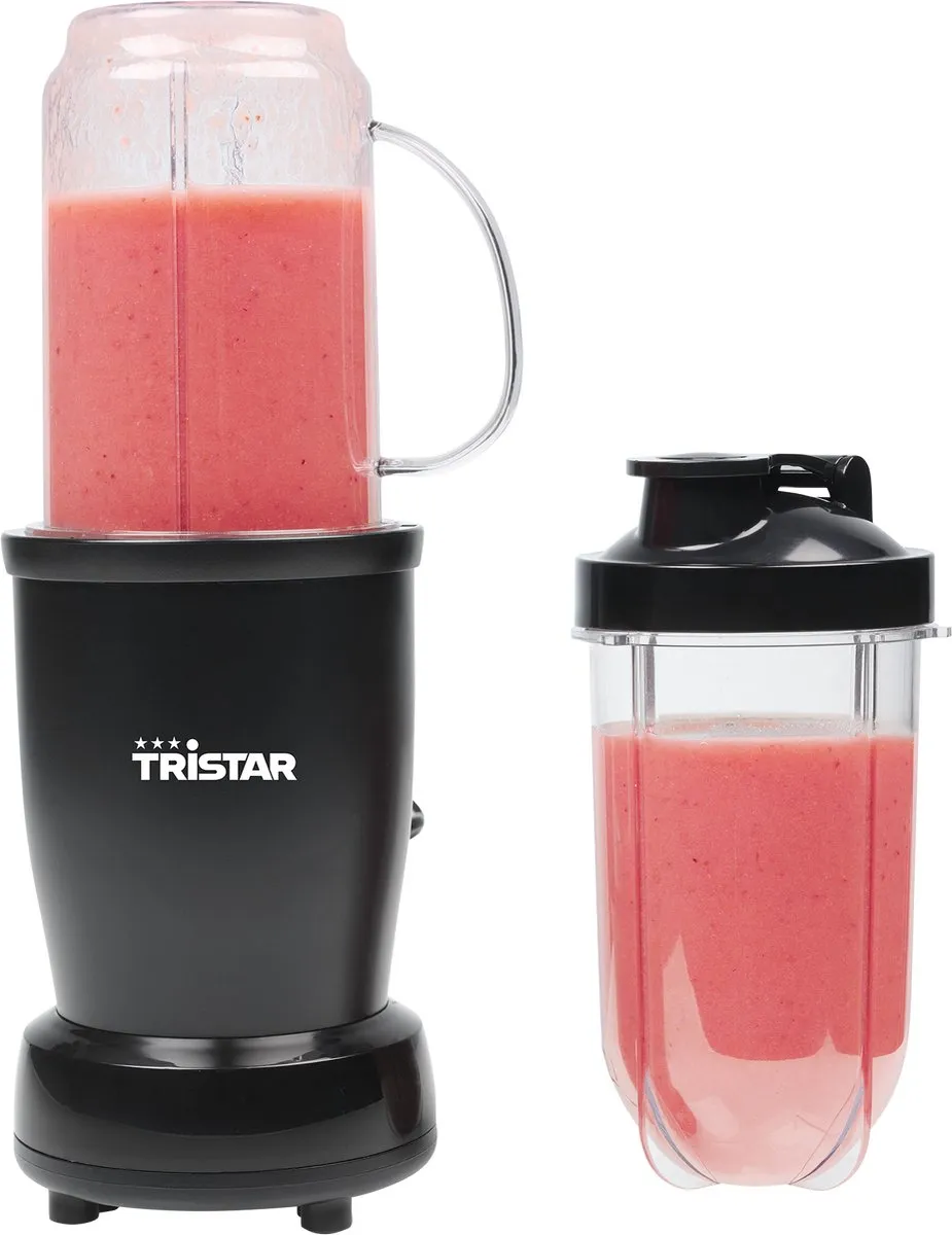 Tristar BL-4486 Smoothiemaker 350W - 0,5L - 3 Bekers - Zwart