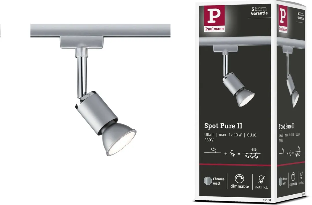 Paulmann URail System Spot Pure II - Mat Chroom