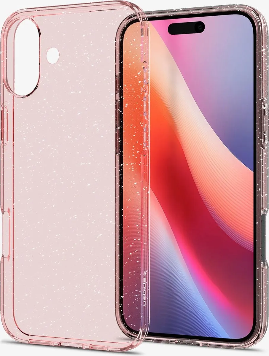 Spigen Liquid Crystal Glitter Hoesje - iPhone 16 - Transparent