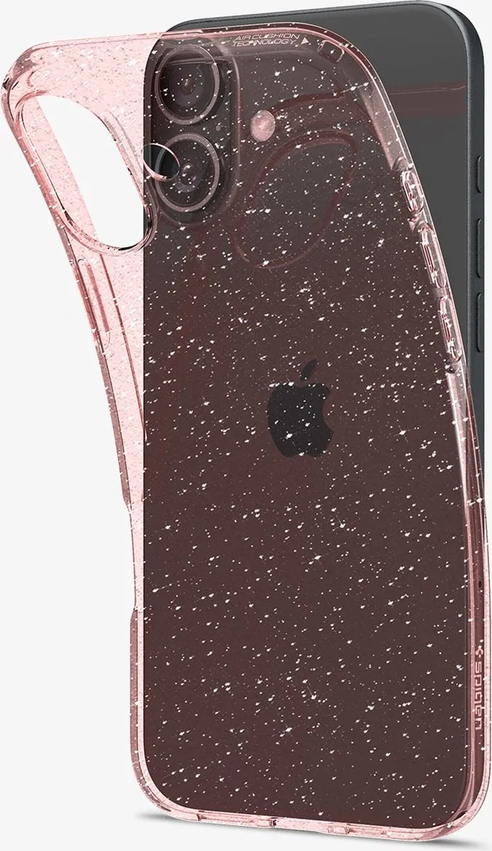 Spigen Liquid Crystal Glitter Hoesje - iPhone 16 - Transparent - afbeelding 6 van 6