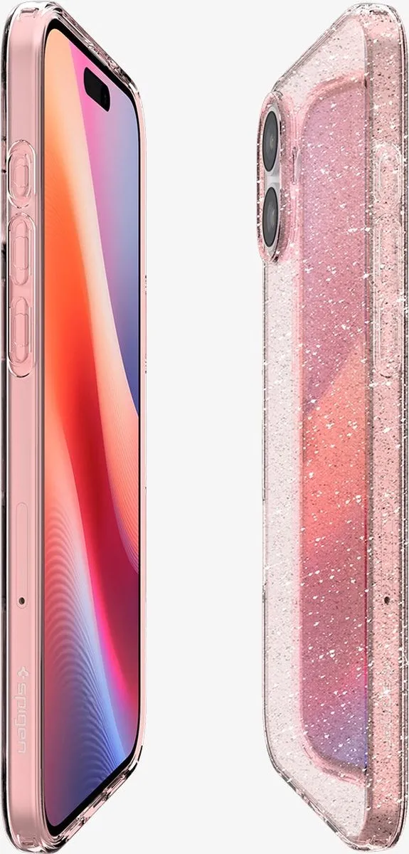 Spigen Liquid Crystal Glitter Hoesje - iPhone 16 - Transparent