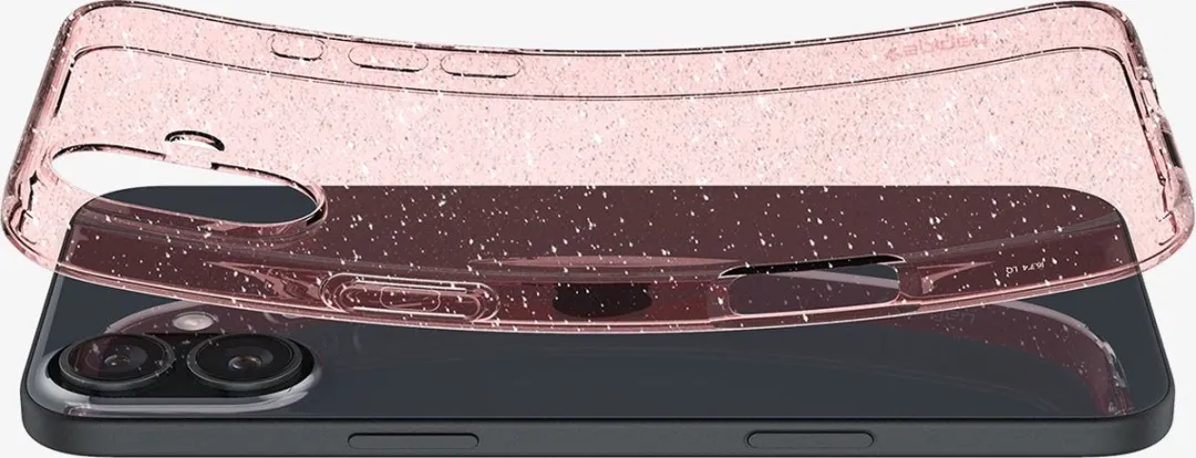 Spigen Liquid Crystal Glitter Hoesje - iPhone 16 - Transparent