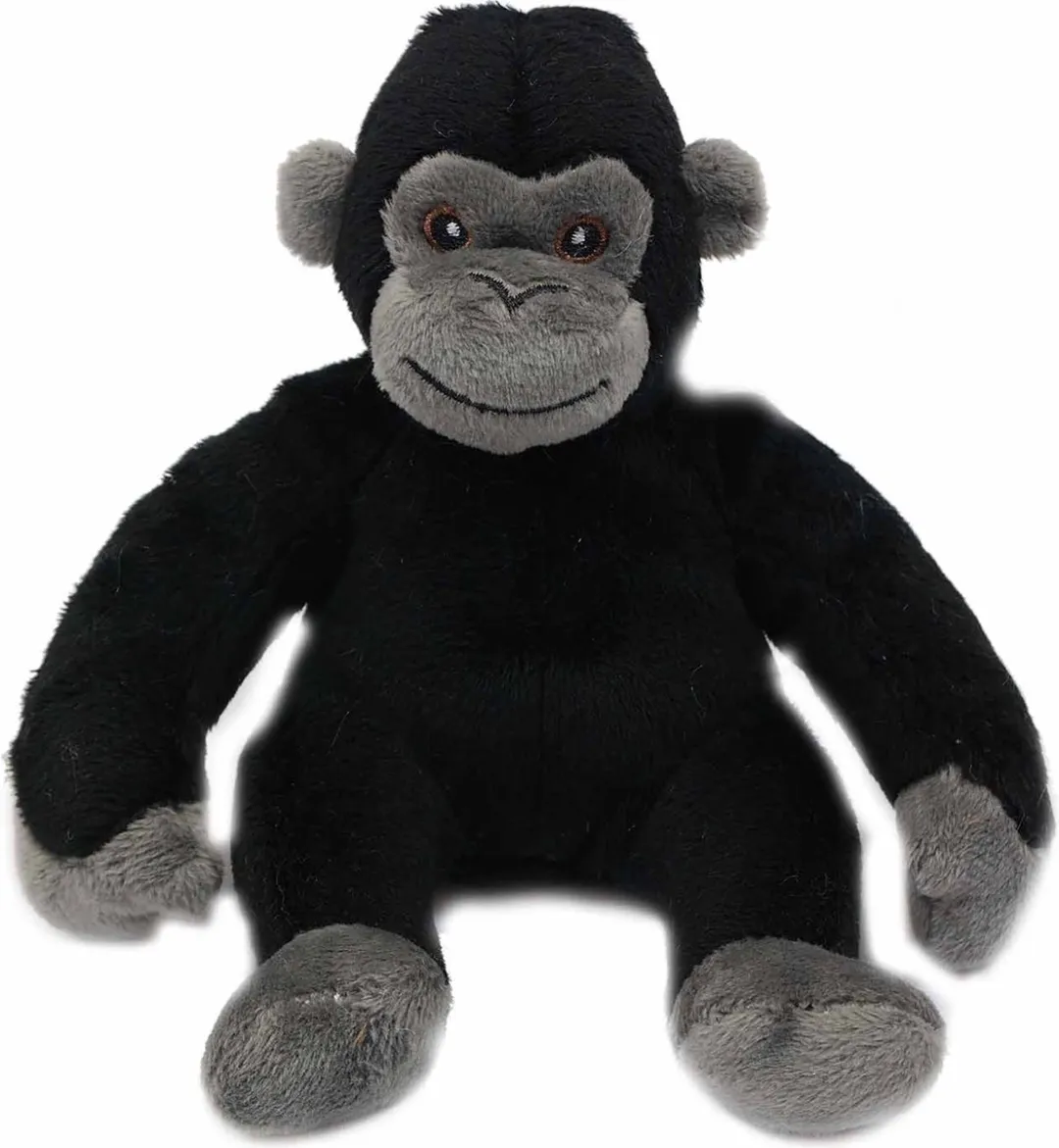 PIA Soft Toys Gorilla Knuffeldier 13cm - Zwart