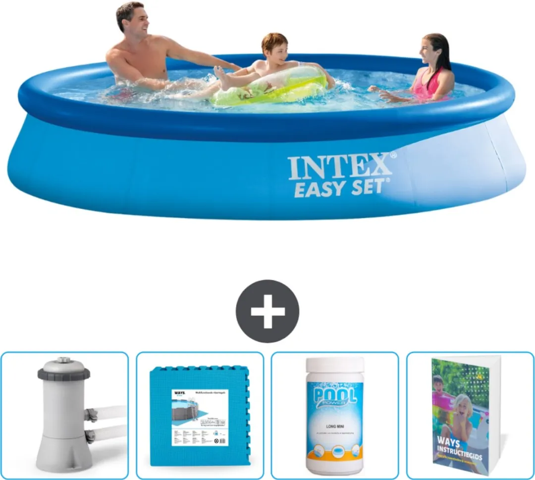 Intex Easy Set Zwembad 366x76cm - Blauw