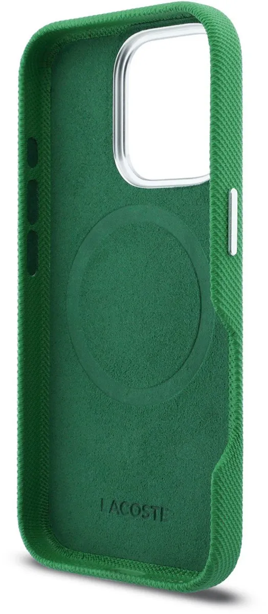 Lacoste Back Cover Case iPhone 16 Pro Max - Estragon Groen - MagSafe