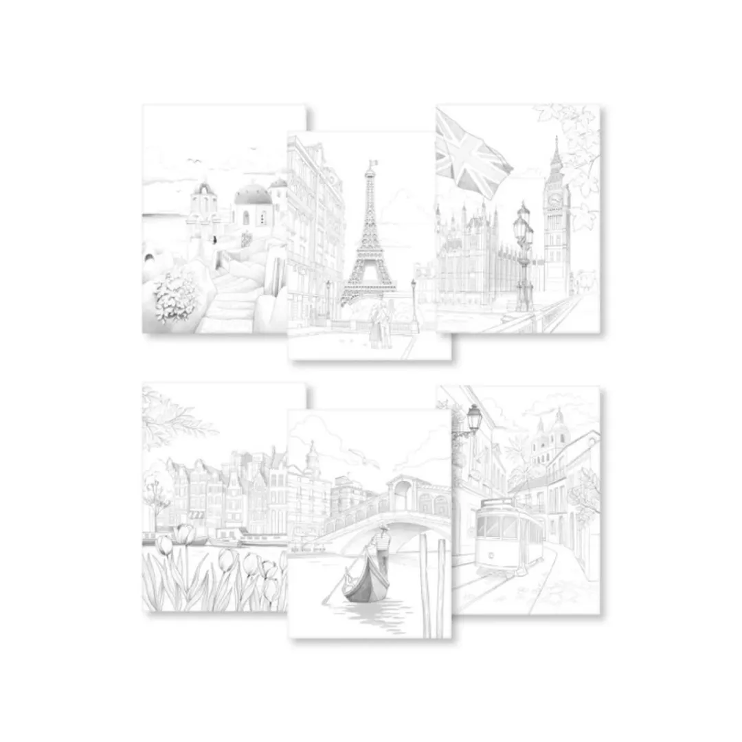 Clairefontaine Odelia 2 Cities Kleurboek - Blauw