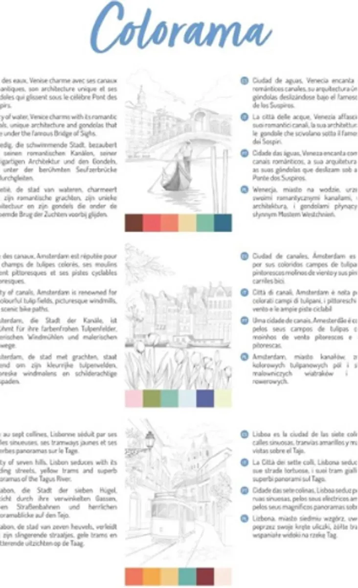 Clairefontaine Odelia 2 Cities Kleurboek - Blauw
