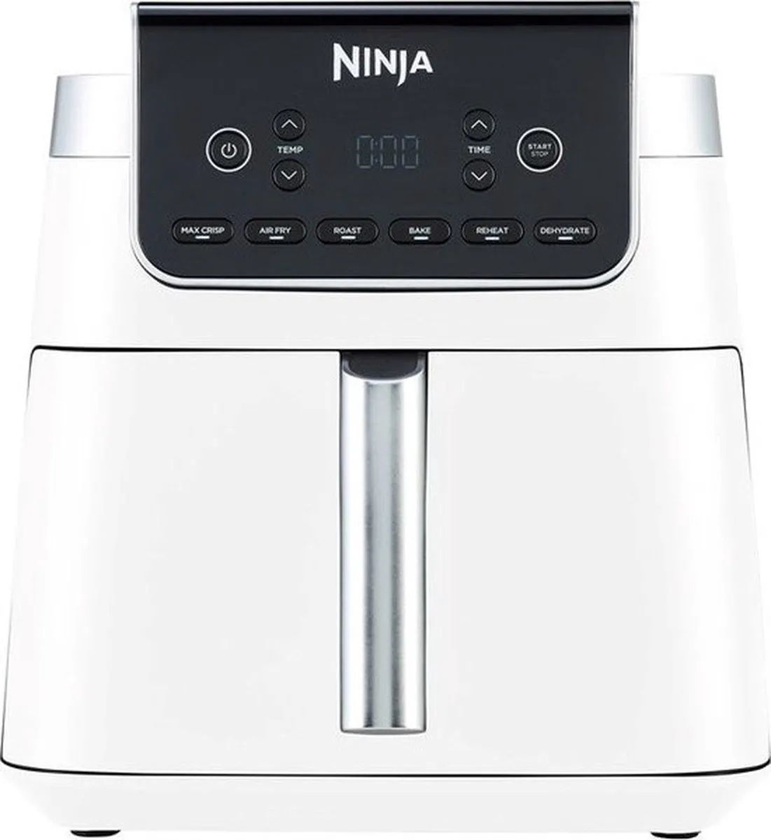 Ninja Airfryer XXL Max Pro - 6.2 liter - 6 Kookprogramma's - in Hoogte Verstelbare Plaat - 2024 Model - AF180EUWH - Wit