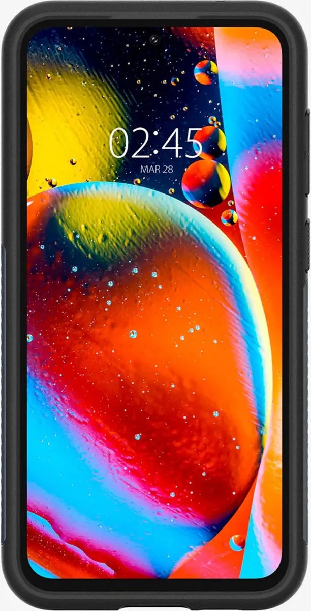 Spigen Slim Armor Hoesje ACS06378 - Samsung Galaxy S23 FE - 2 Pasjes - Zwart/Grijs