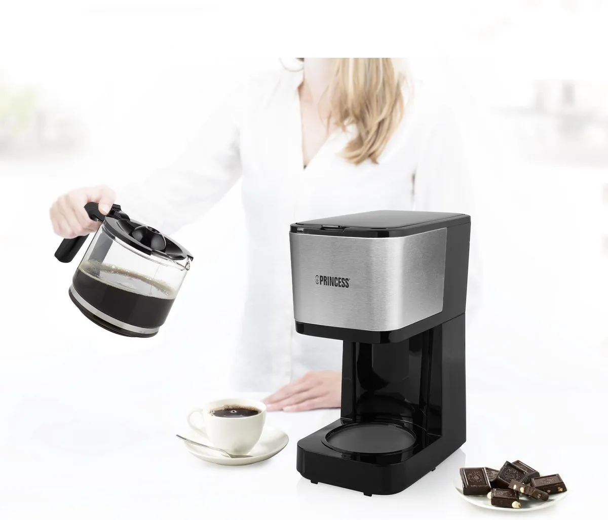 Princess Compact 12 Filterkoffiezetapparaat 1.25L - Zwart