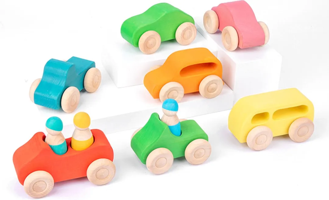 LiasToys Auto Set 7-delig Montessori