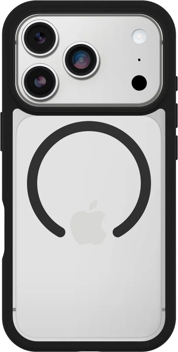 OtterBox React 77-98631 MagSafe Hoesje - iPhone 17 Pro - Transparant/Zwart
