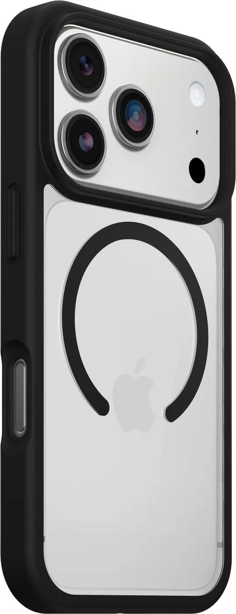 OtterBox React 77-98631 MagSafe Hoesje - iPhone 17 Pro - Transparant/Zwart
