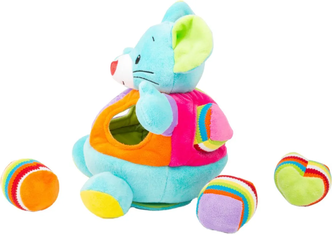 Small Foot Vormenstoof Muis Pluche - Multi Kleuren - afbeelding 4 van 5
