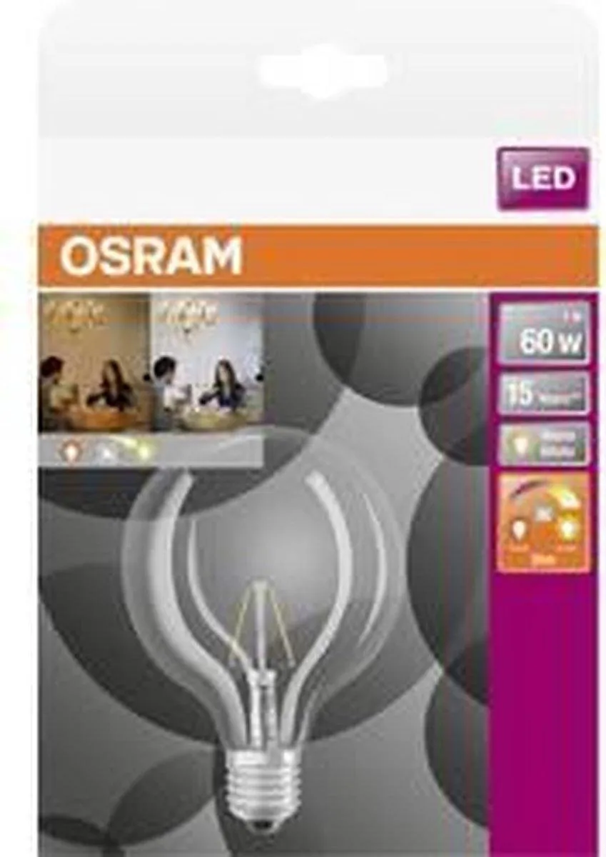 Osram LED Retro Bol 6.5W E27 Warmwit - 2200K