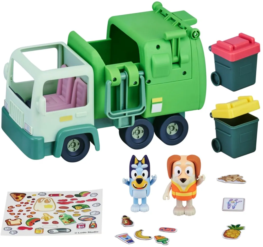 Moose Toys Bluey Vuilniswagen Speelset - 71707 Multikleur