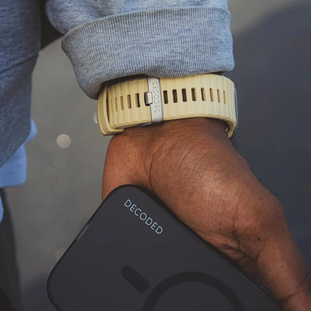 Decoded Siliconen Sportband Apple Watch - One Size Wit