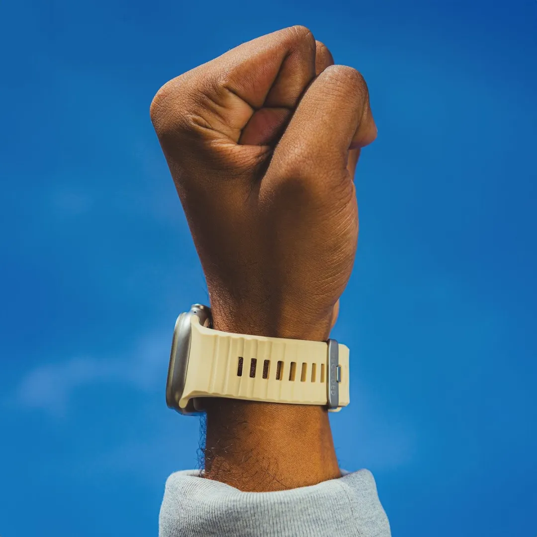 Decoded Siliconen Sportband Apple Watch - One Size Wit