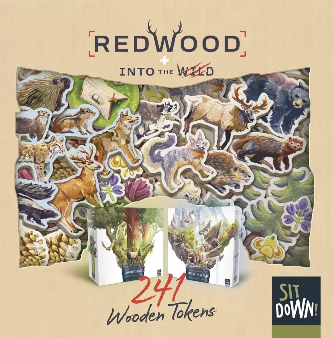 Geronimo Games Sit-Down! Redwood Uitbreiding - 241 Tokens
