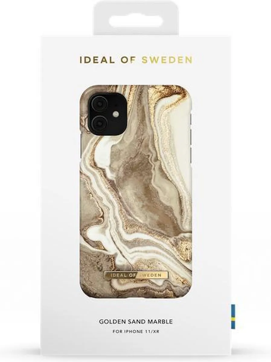 iDeal of Sweden Fashion Case iPhone 11/XR Golden Sand Marble - IDFCGM19-I1961-164 - afbeelding 2 van 6