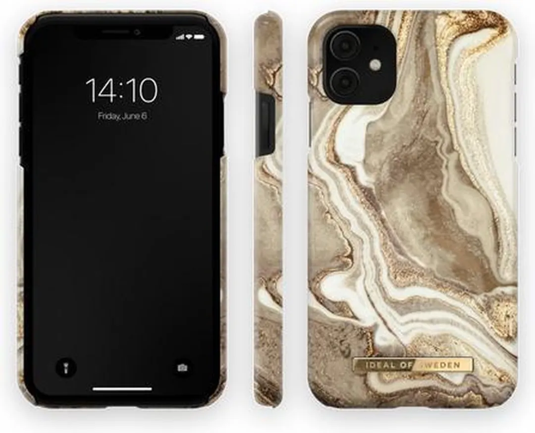 iDeal of Sweden Fashion Case iPhone 11/XR Golden Sand Marble - IDFCGM19-I1961-164 - afbeelding 5 van 6