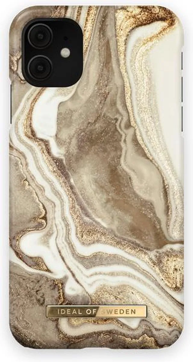 iDeal of Sweden Fashion Case iPhone 11/XR Golden Sand Marble - IDFCGM19-I1961-164 - afbeelding 4 van 6