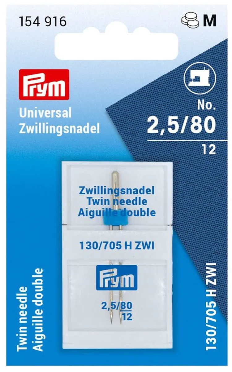 Prym Sys. 130/705H Tweelingnaaimachinenaalden 80/2.5