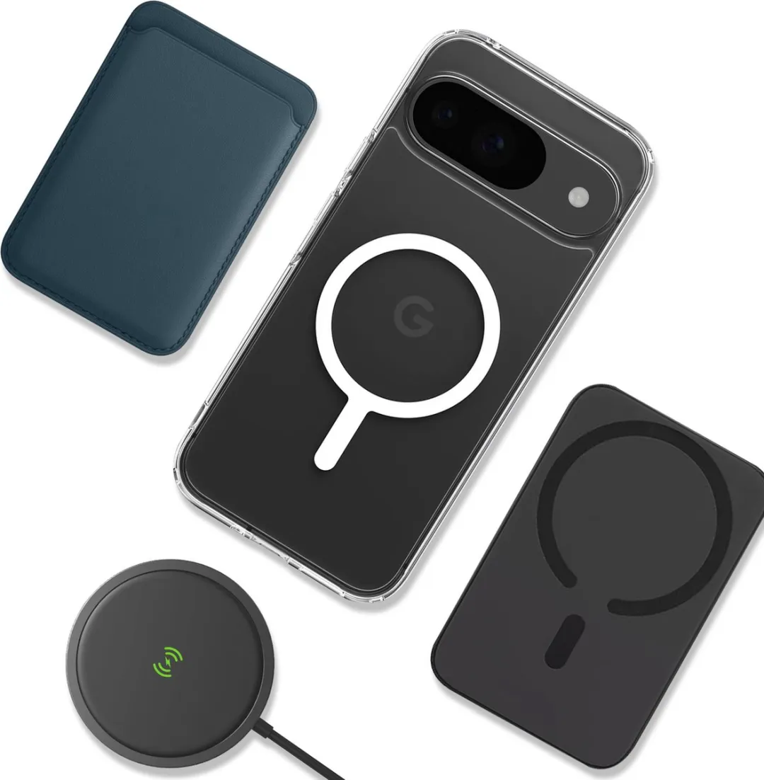 Spigen Ultra Hybrid Metal Ring MagFit ACS07686 Hoesje - Google Pixel 9 Pro - Wit - afbeelding 6 van 6