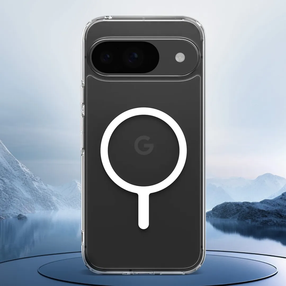 Spigen Ultra Hybrid Metal Ring MagFit ACS07686 Hoesje - Google Pixel 9 Pro - Wit