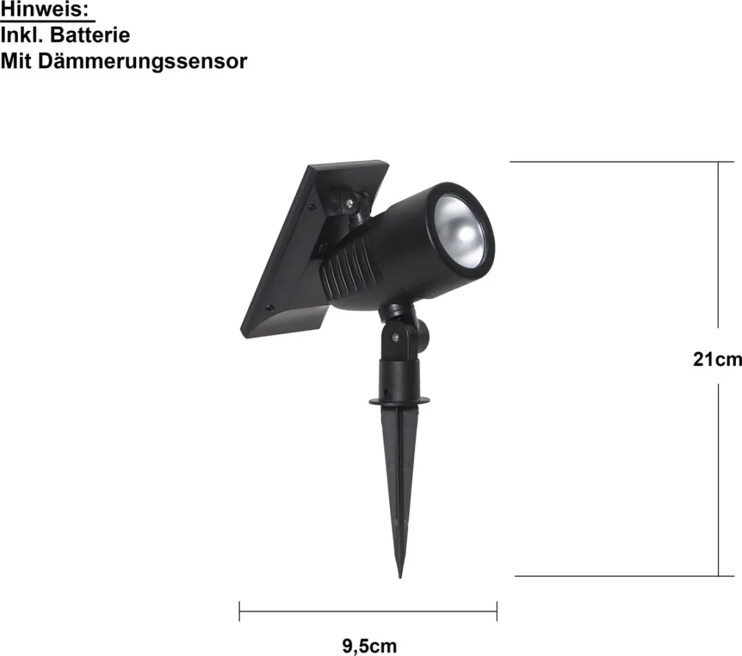 Star Trading 481-68 Spotje Zwart LED 0,064W