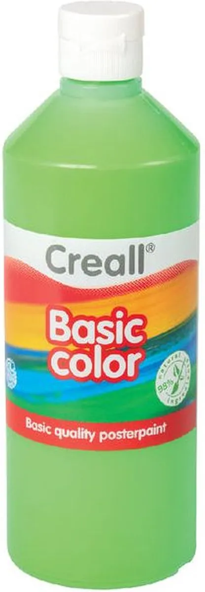 Creall Basic Plakkaatverf Lichtgroen 500ml