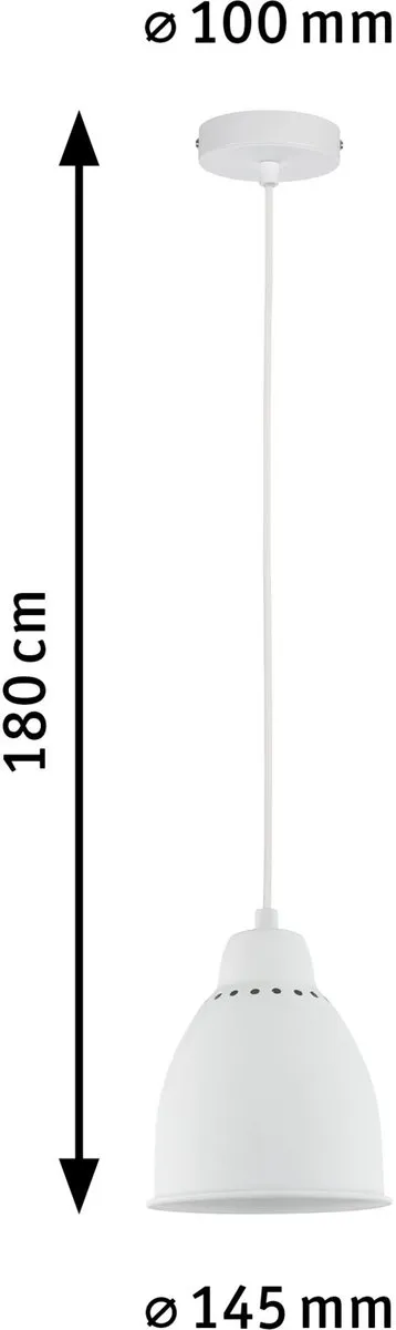Paulmann Neordic Hanglamp Hilla E27 40W - Wit