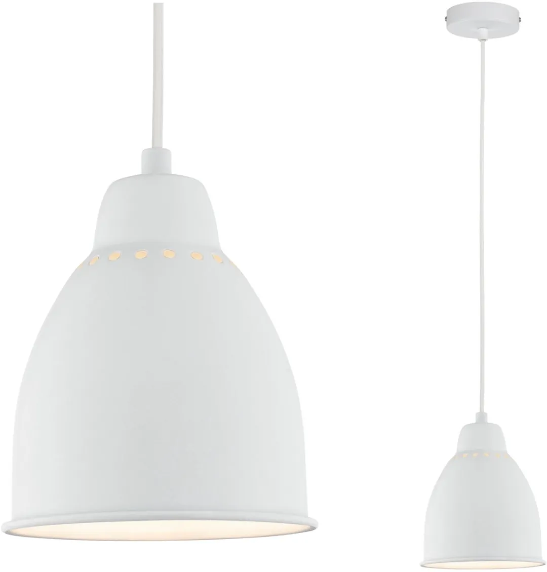 Paulmann Neordic Hanglamp Hilla E27 40W - Wit