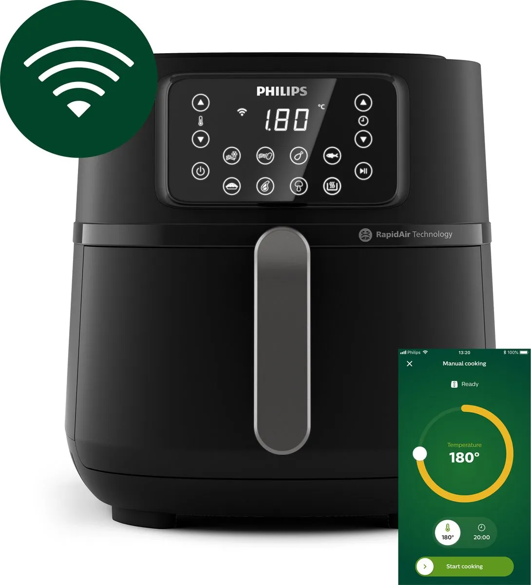 Philips Airfryer Connected 5000 Series HD9285/93 - 7,2L - Zwart