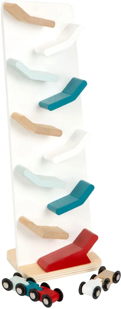 Small Foot Houten Autobaan Toren Multicolor - 3-delig