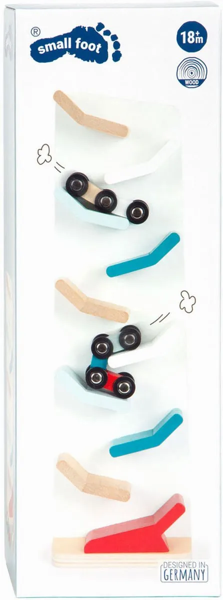 Small Foot Houten Autobaan Toren Multicolor
