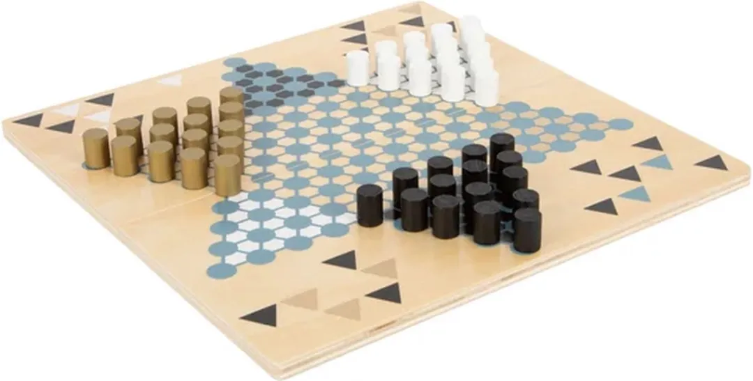 Small Foot Barricade & Halma Houten Bordspel 2in1 - 12223