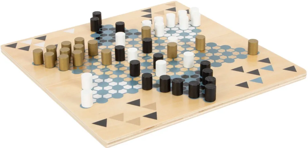 Small Foot Barricade & Halma Houten Bordspel 2in1 - 12223