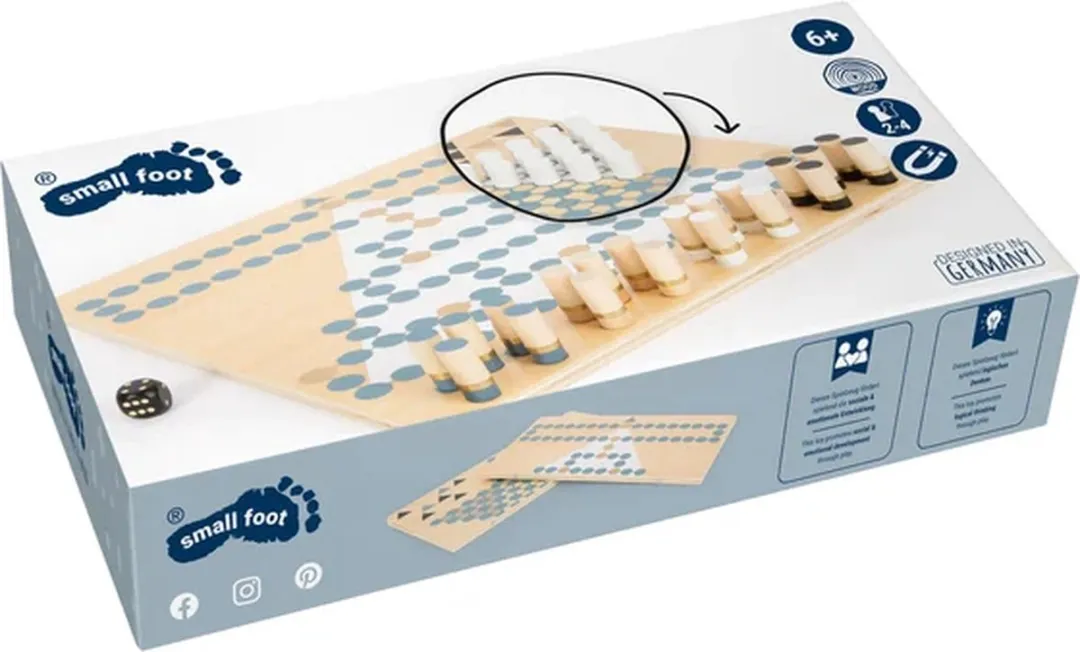 Small Foot Barricade & Halma Houten Bordspel 2in1 - 12223